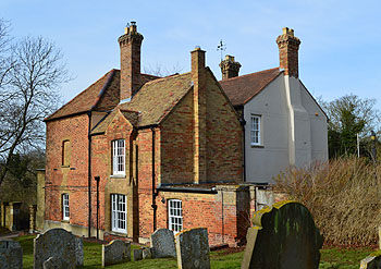 Saint Mary's House from the churchyard February 2013